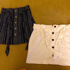 Both skirts only worn once. Both large linen fabric.